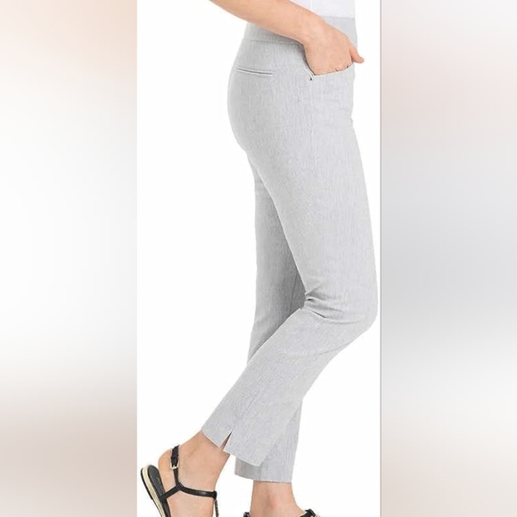 Hillary Radley Women's Light Gray Pull On Ankle Dress Pants Size Small - Picture 6 of 11